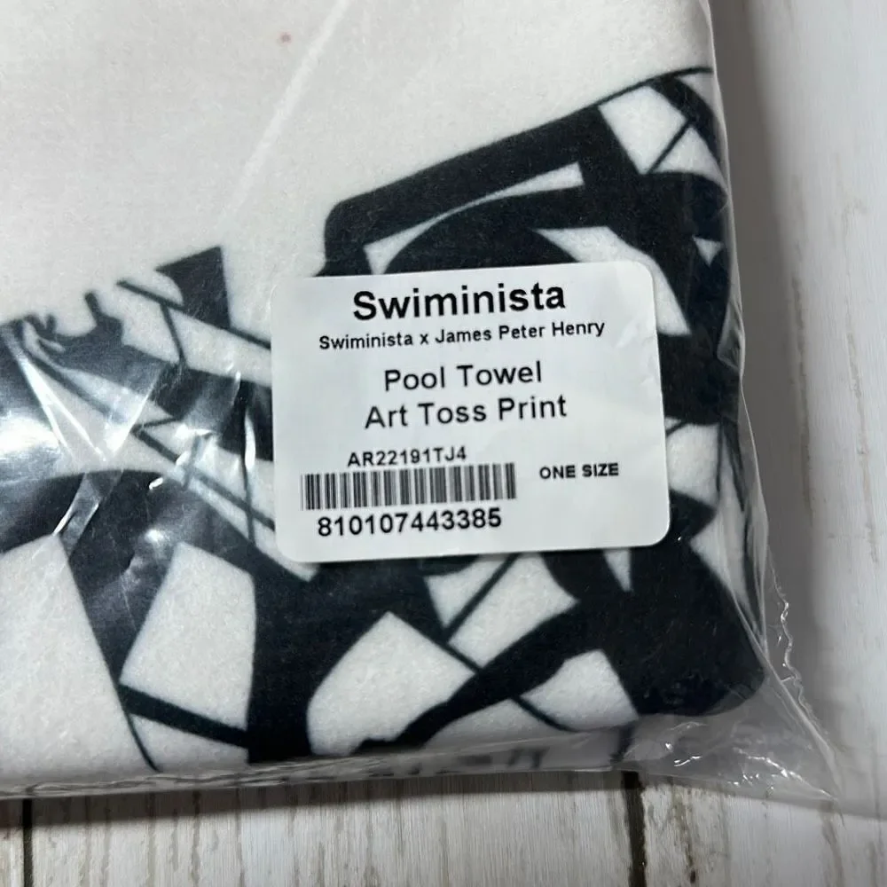 Swiminista James Peter Henry Pool Towel‎ Art Toss Print Limited edition
